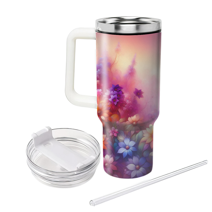 Floral Fantasy Voyage  Travel Tumblers