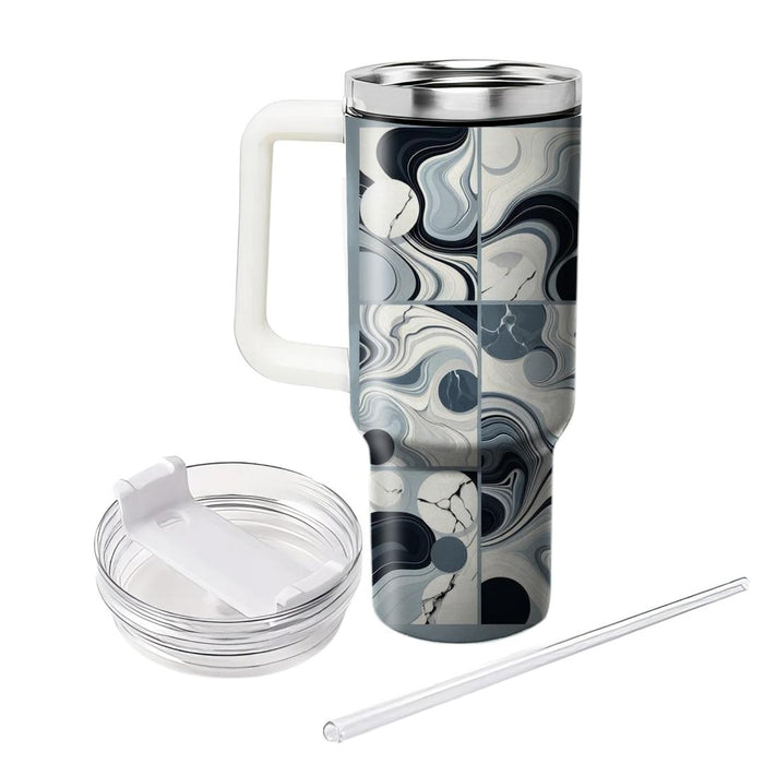 Sleek Marbled Design  Insulated Tumblers