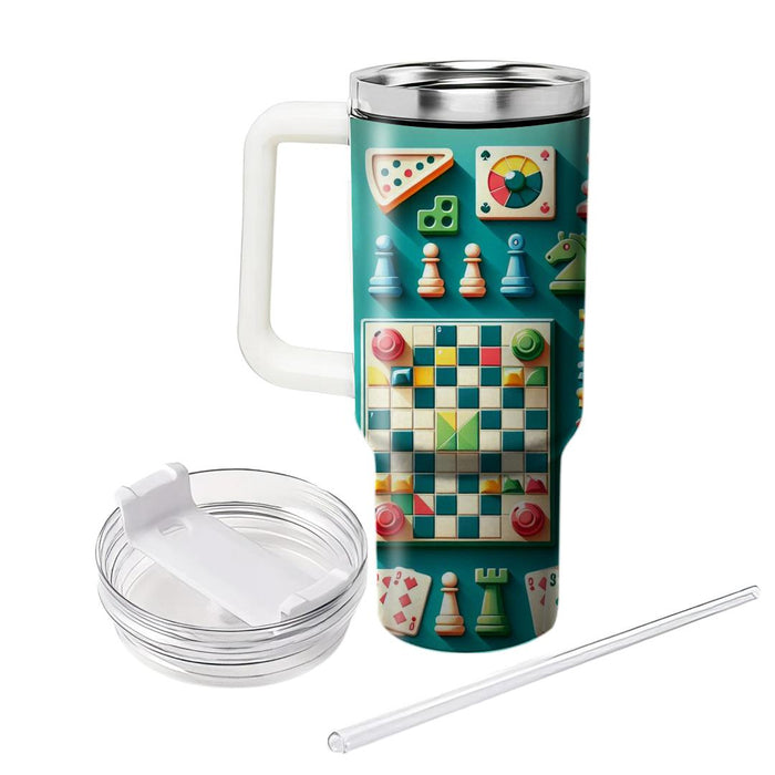 Vintage Board Game  Tumbler Cups