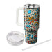 Retro Doodle Pattern  Insulated Tumblers