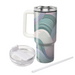 Abstract Geometric Waves Tumbler Cups