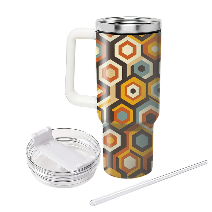 Retro Hexagon  Insulated Tumblers