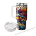 Artistic Splash Paint  Tumblers With Lids