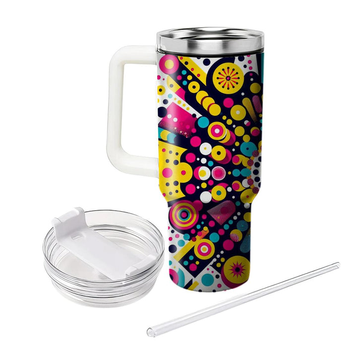 Bright Confetti Burst  Travel Tumblers