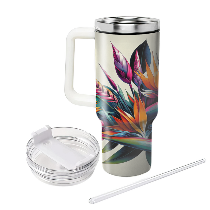 Bold Exotic Flora  Custom Tumblers