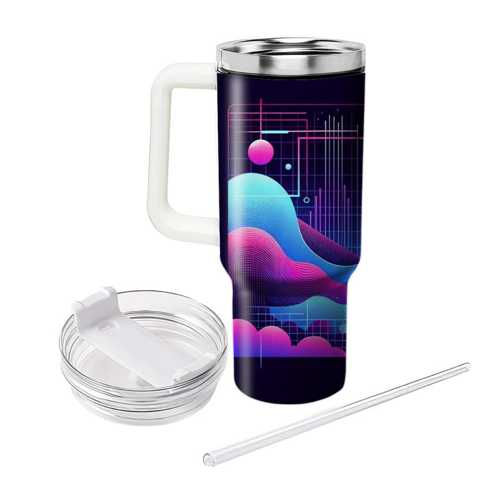 Futuristic Synthwave  Tumblers For Gifts