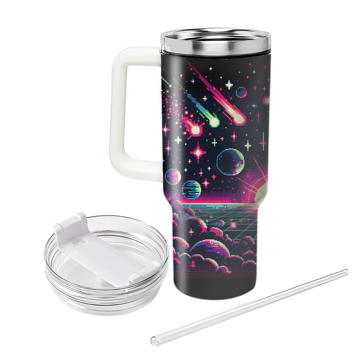 Pixel Galaxy  Custom Tumblers