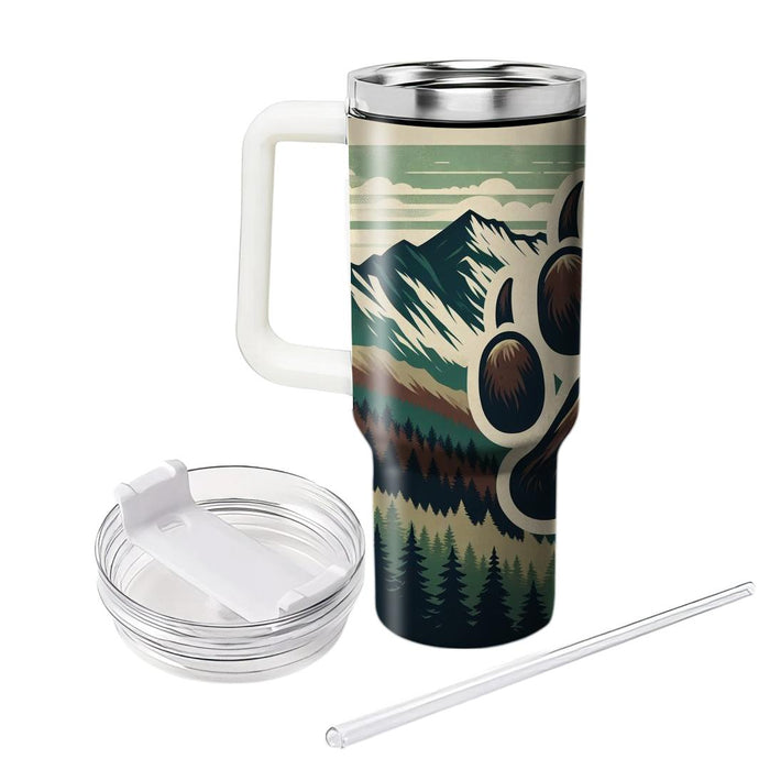 Bold Bear Tracks  Personalized Tumblers