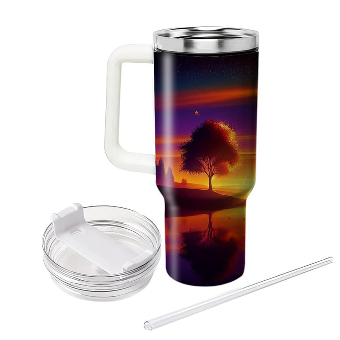 Autumn Sunset Serenity  Insulated Tumblers