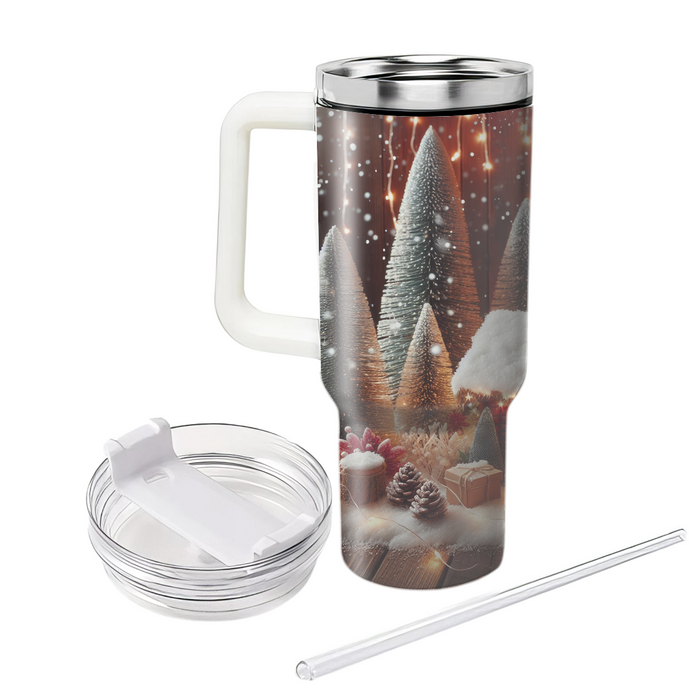 Winter Cozy Cabin Escape  Personalized Tumblers