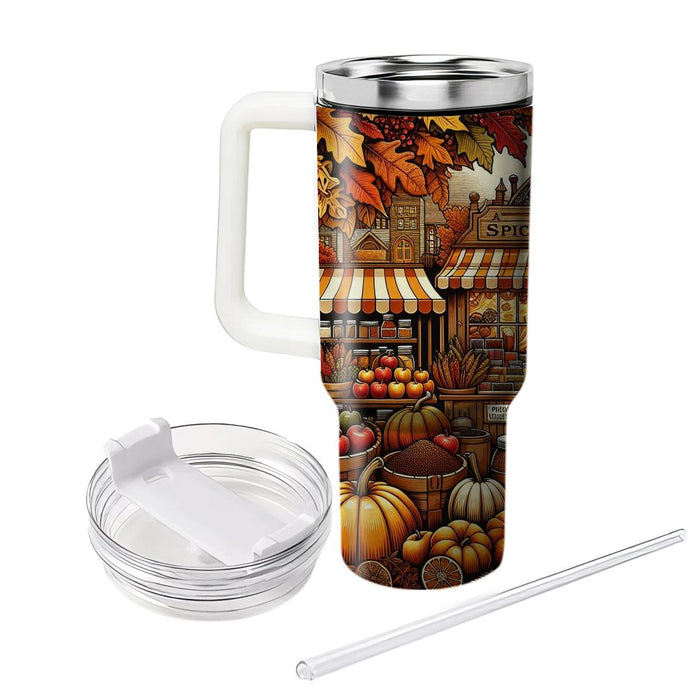 Autumn Spice Market  Tumblers With Lids