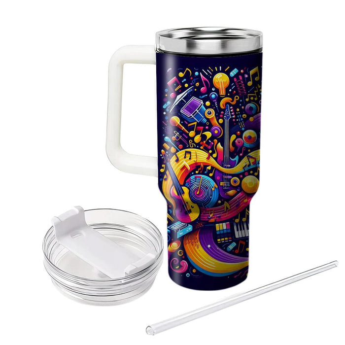 Vibrant Harmony - World Music Day  Custom Tumblers