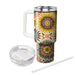 Breezy Sunburst Pattern  Tumblers With Lids