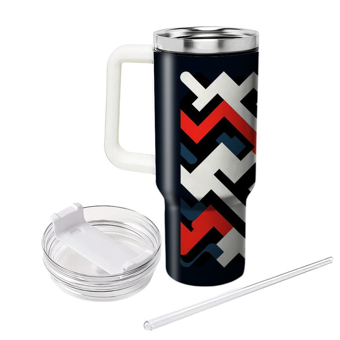 Zigzag Zephyr  Personalized Tumblers