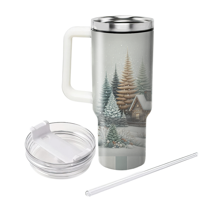 Winter Cozy Cabin Retreat Decorative Tumblers