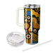 Retro Groovy Patterns  Tumbler Cups