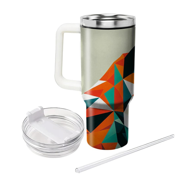 Geometric Fox Abstract  Travel Tumblers