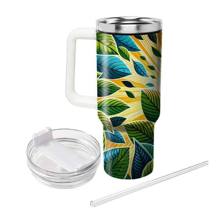 Lively Leafy Vibes  Decorative Tumblers