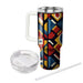 Bold Geometric Shield  Personalized Tumblers