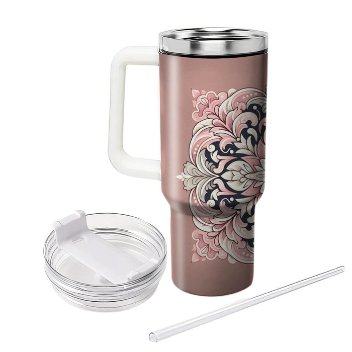 Floral Lace Design  Tumblers With Lids