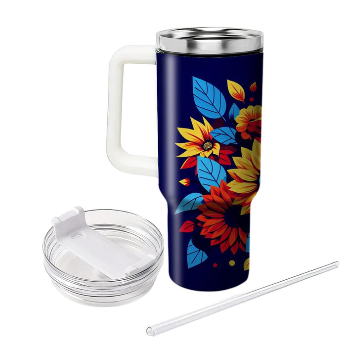 Bold Floral Statement  Unique Tumblers