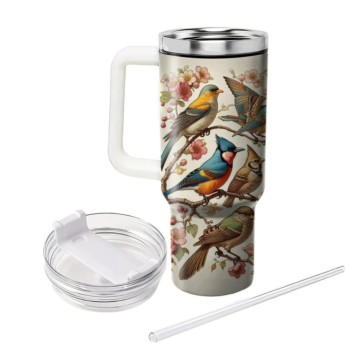 Vintage Bird Song  Unique Tumblers