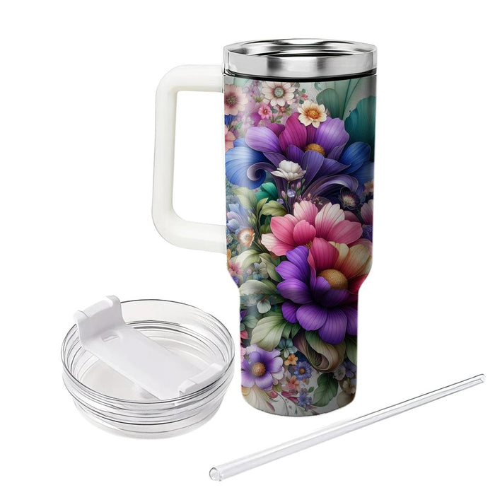 Spring Garden Fantasy  Tumblers With Lids