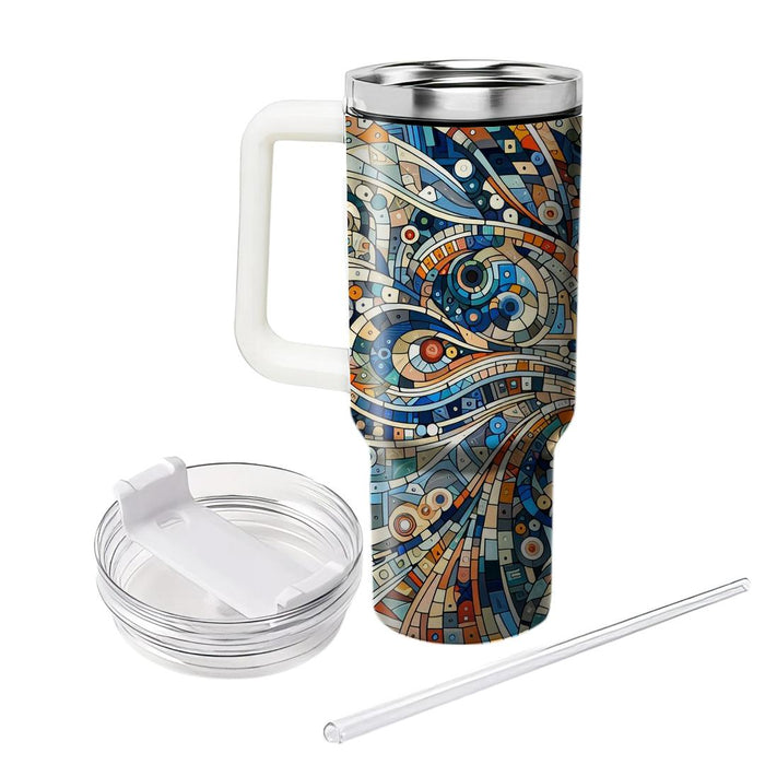 Artistic Mosaic Tile  Insulated Tumblers