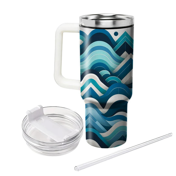 Geometric Wave Form  Tumblers For Gifts