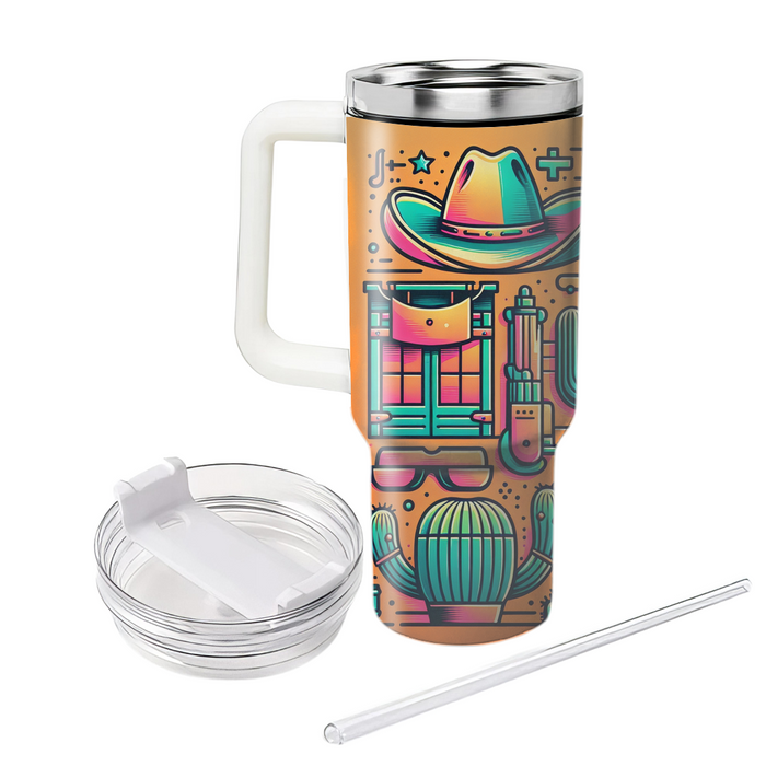 Wild West Neon  Personalized Tumblers