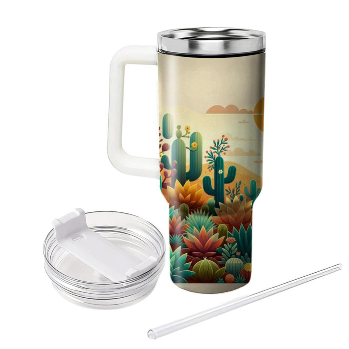 Cactus Paradise  Unique Tumblers