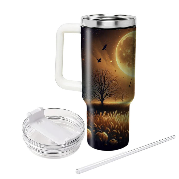 Autumn Harvest Moon Tumblers With Lids