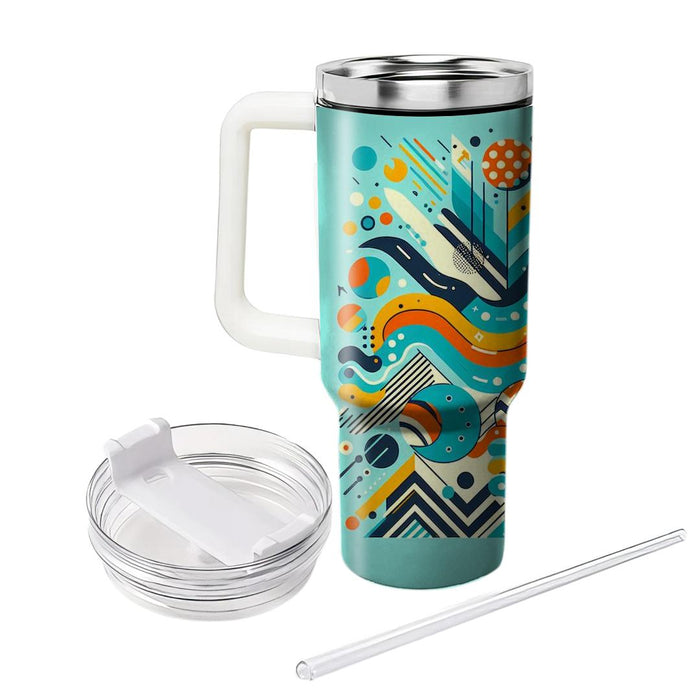 Retro Pattern Play  Travel Tumblers