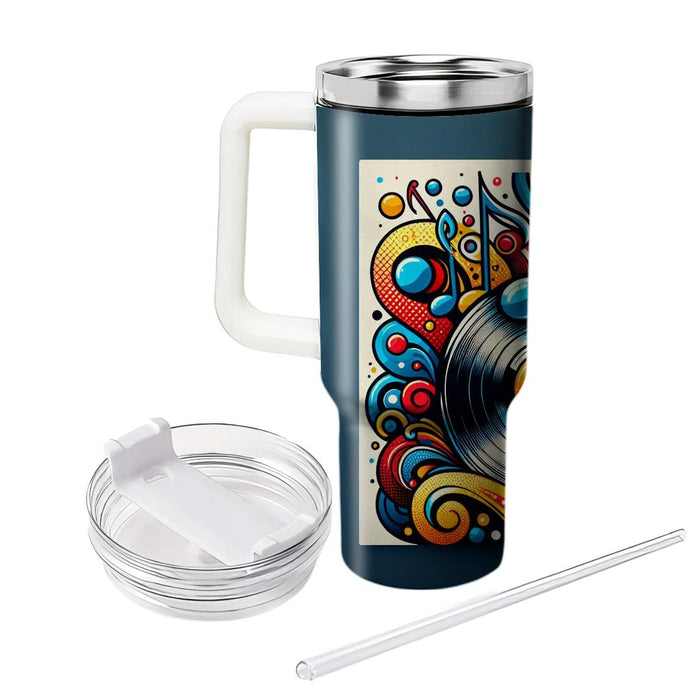 Funky Retro Music Vibes  Custom Tumblers