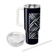 Sleek Geometric Grid  Decorative Tumblers