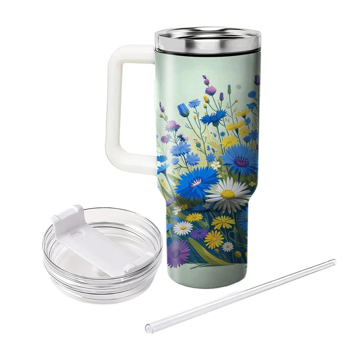 Whimsical Wildflower Symphony  Tumblers With Lids