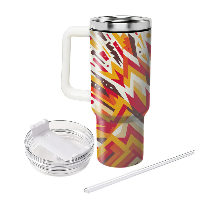 Abstract Chevron Burst  Decorative Tumblers