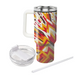 Abstract Chevron Burst  Decorative Tumblers