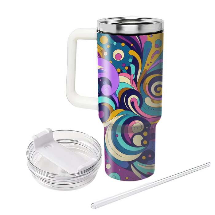 Vibrant Abstract Swirls  Custom Tumblers