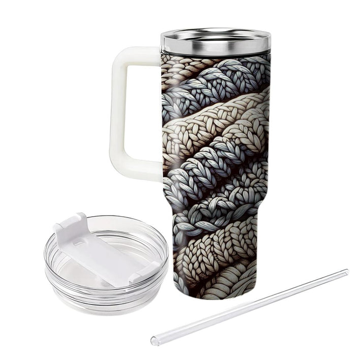 Winter Cozy Knit Tumblers With Lids