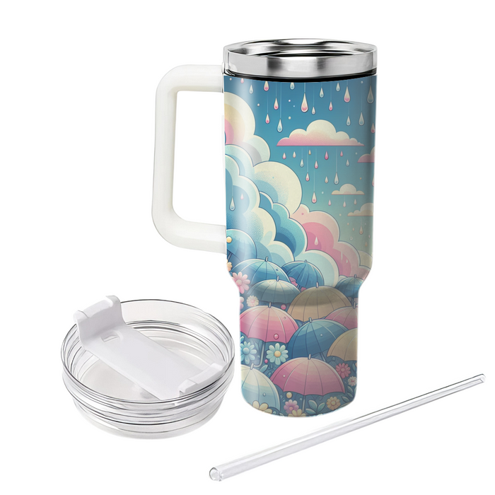 Spring Raindrop Melody  Personalized Tumblers