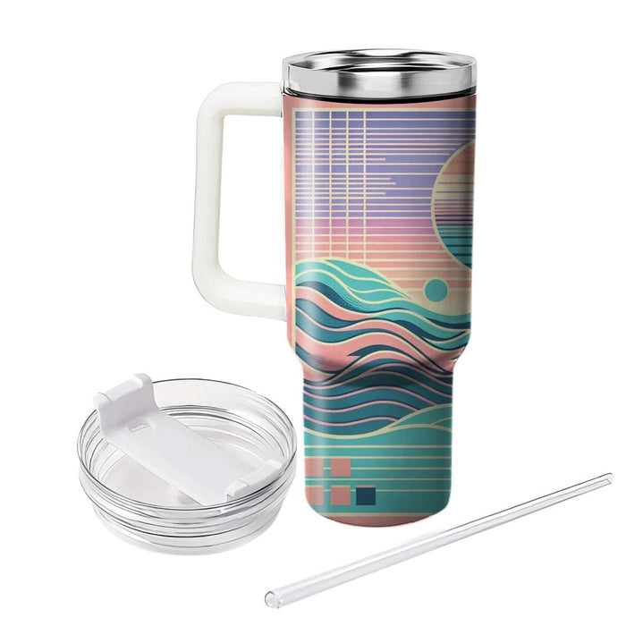 Vaporwave Wave  Custom Tumblers