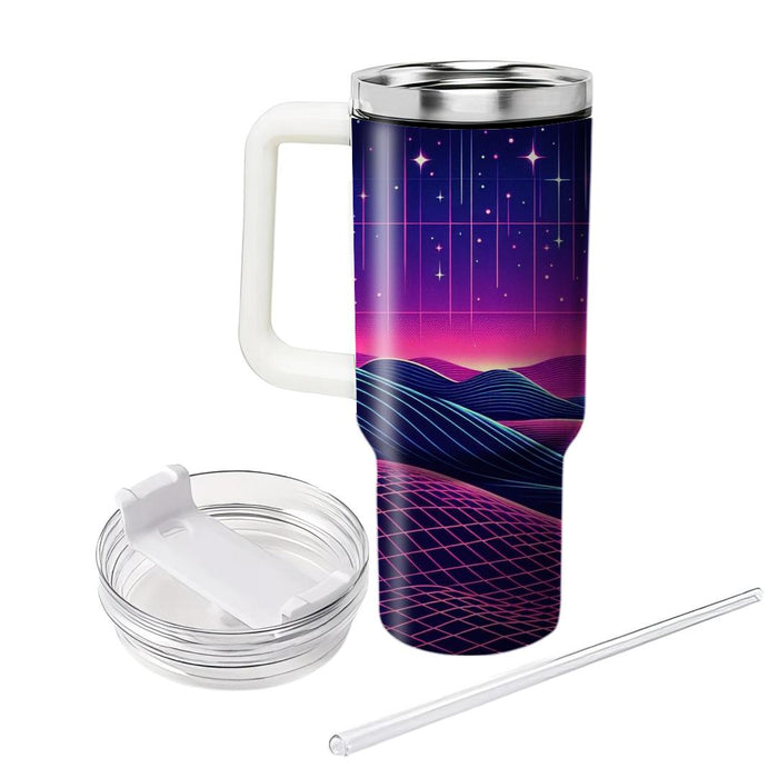 Synthwave Night Skies  Decorative Tumblers