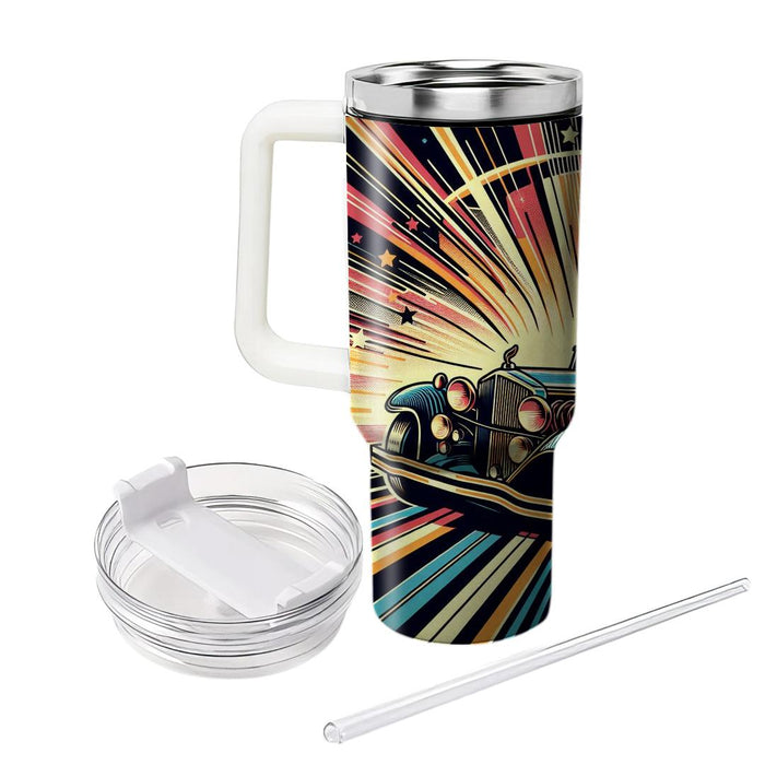 Vintage Car Graphics  Tumbler Cups