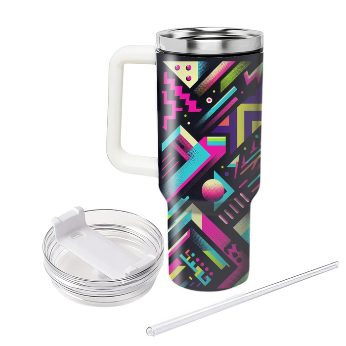 Bold Patterns And Neon Lights  Personalized Tumblers