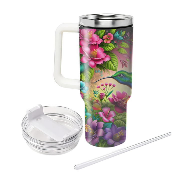 Joyful Hummingbird Dance  Tumblers With Lids