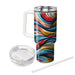 Vibrant Brush Stroke Design  Custom Tumblers