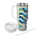 Abstract Geometric Waves  Decorative Tumblers