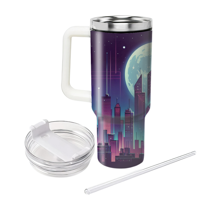 Synthwave Nightscape  Tumbler Cups