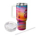 Tropical Sunset Flamingo  Tumbler Cups